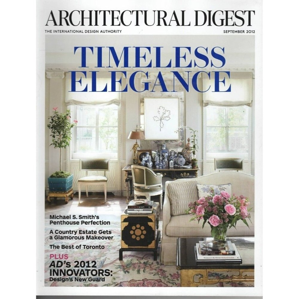 AD Architectural Digest September 2012 Timeless Elegance